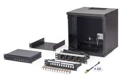 DIGITUS Netzwerk-Set SOHO Pro, 254 mm (10") - 6HE, 315 x 300 mm (B x T)