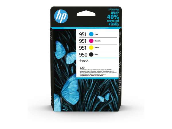 HP 950/951 - 4er-Pack - Schwarz, Gelb, Cyan,