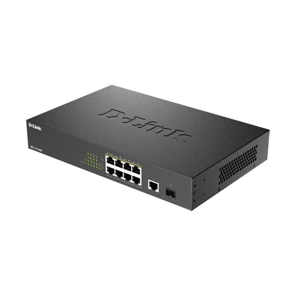 D-Link DGS 1010MP - Switch - unmanaged - 8 x 10/100/1000 (PoE+)