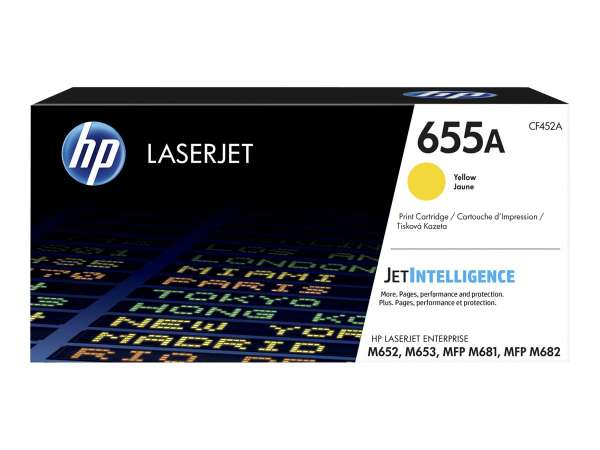 HP 655A - Gelb - original - LaserJet - Tonerpatrone (CF452A)