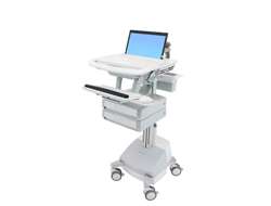 Ergotron Laptop Cart, SLA Powered, 2 Drawers - Wagen - offene Architektur - für Notebook / PC-Ausrüs