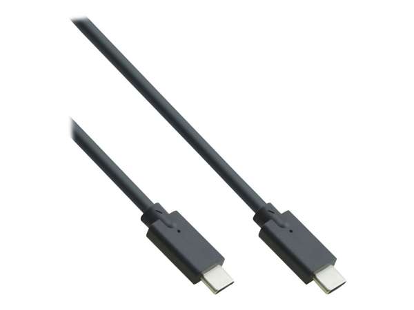InLine USB 3.2 Gen.2x2 Kabel - USB-C Stecker/Stecker - schwarz - 0,5m