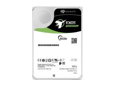 Seagate Exos X18 ST12000NM001J - Festplatte - verschlüsselt - 12 TB - intern - SATA 6Gb/s - 7200 rpm