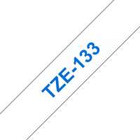 Brother TZe-133 - Blau auf durchsichtig - Rolle (1,2 cm x 8 m)