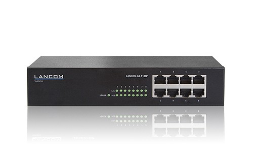 Lancom GS-1108P - Switch - nicht verwaltet - 8 x 10/100/1000 (PoE+)