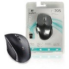 Logitech M705 - Maus - Für Rechtshänder - Laser - kabellos - 2.4 GHz - kabelloser Empfänger (USB)