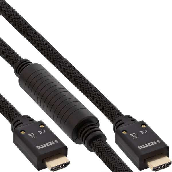 InLine HDMI Aktiv-Kabel - HDMI-High Speed mit Ethernet - 4K2K - ST/ST - 20m