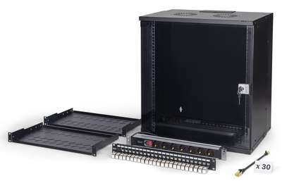 DIGITUS Netzwerk-Set SOHO Pro, 483 mm (19") - 12HE, 540 x 400 mm (B x T)