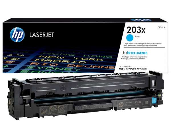 HP 203X - Hohe Ergiebigkeit - Cyan - Original - LaserJet - Tonerpatrone (CF541X)