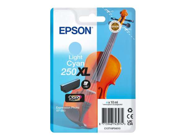 Epson 250XL - 10 ml - XL - hell Cyan - original
