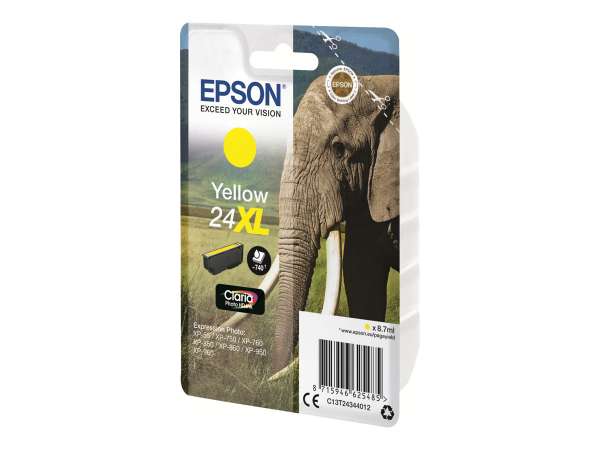 Epson 24XL - 8.7 ml - XL - Gelb - original