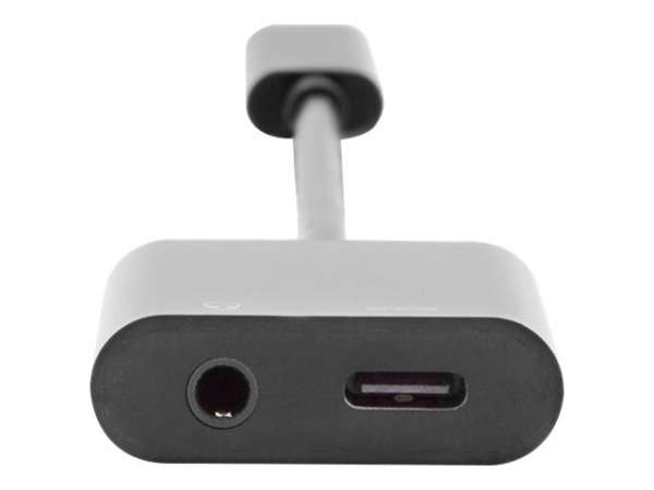DIGITUS USB-C Adapter / Konverter, USB-C auf USB-C + 3.5mm Klinke