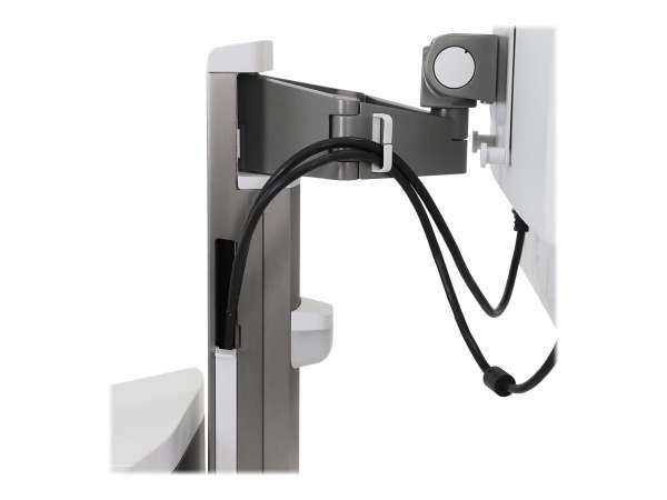 Ergotron CareFit Pro - Wagen - Electric Lift - für LCD-Display / PC-Ausrüstung - medizinisch - weiß,