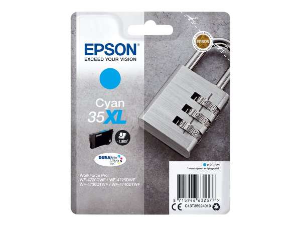Epson 35XL - 20.3 ml - XL - Cyan - original