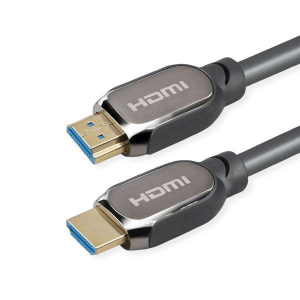 ROLINE HDMI-Kabel mit Ethernet - HDMI männlich zu HDMI männlich - 2 m - Doppelisolierung - Noir - im