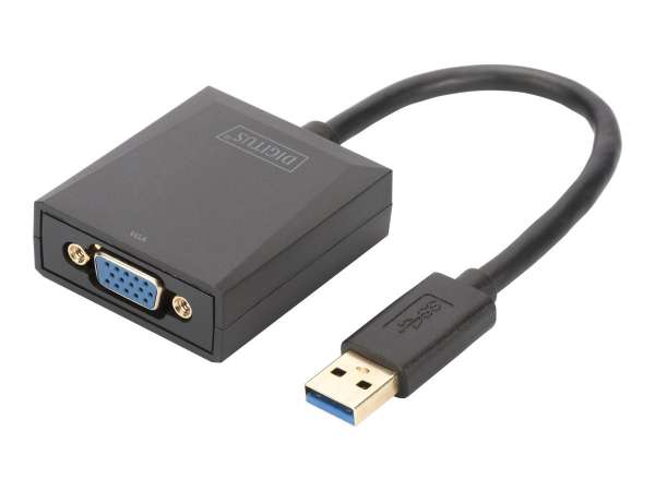 DIGITUS USB-A 3.2 Gen 1 zu VGA Grafik Adapter