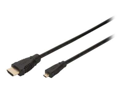 DIGITUS HDMI-Kabel mit Ethernet - HDMI männlich zu 19 pin micro HDMI Type D männlich