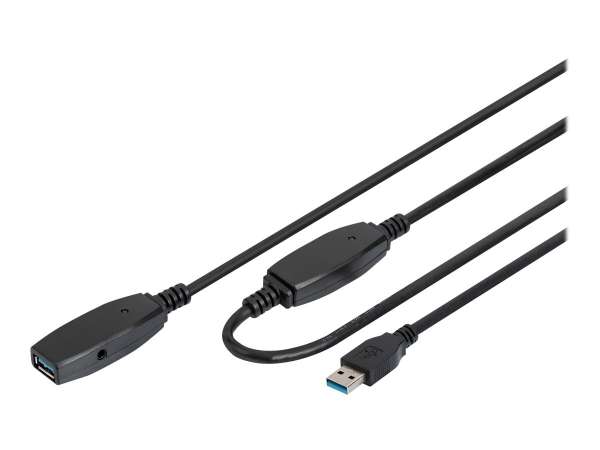 DIGITUS Aktives USB 3.0 Verlängerungskabel, 10 m