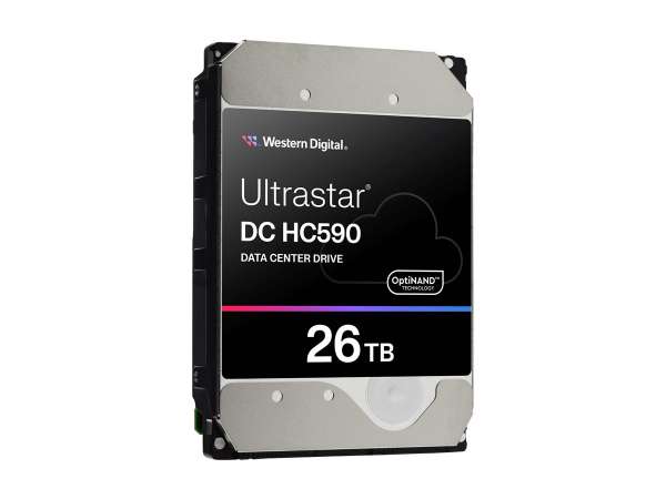 WD Ultrastar DC HC590 0F65672 - Festplatte - Datencenter - verschlüsselt - 26 TB - intern - 3.5" (8.
