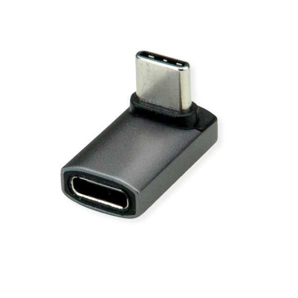 ROLINE USB-Adapter - 24 pin USB-C (M) gewinkelt zu 24 pin USB-C (W)