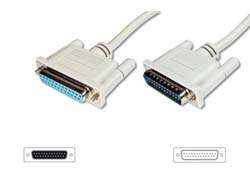 DIGITUS Datentransfer Verlängerungskabel, D-Sub25/St - D-Sub25/Bu