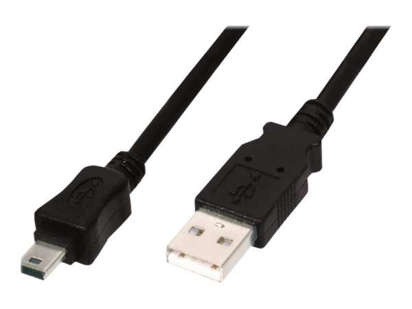 DIGITUS USB-A Mini-B Anschlusskabel, 1m
