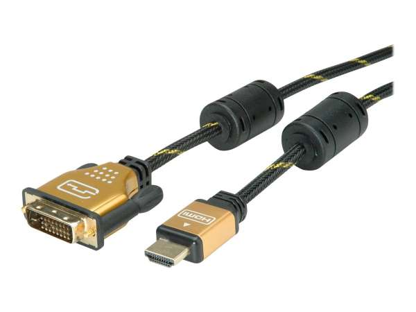 ROLINE Gold - Adapterkabel - Dual Link - DVI-D