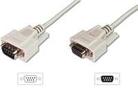DIGITUS Datentransfer Verlängerungskabel, D-Sub9/St - D-Sub9/Bu