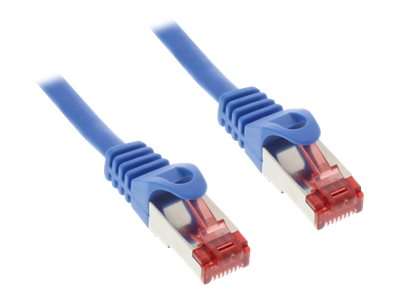 InLine Patchkabel - S/FTP (PiMf) - Cat.6 - 250MHz - PVC - CCA - blau - 3m