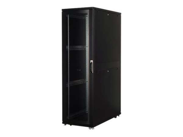 DIGITUS Professional Unique DN-19 SRV-47U-6/12B - Schrank Netzwerkschrank - Schwarz, RAL 9005 - 47U