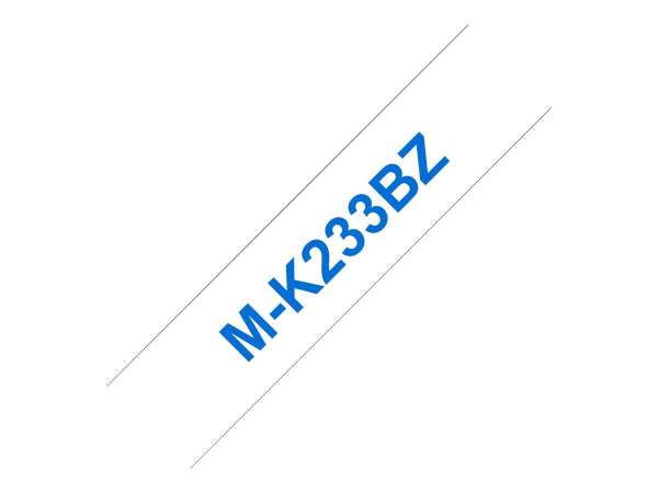Brother M-K233BZ - Blau auf weiß - Rolle (1,2 cm x 8 m)