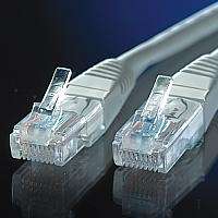 ROLINE Patch-Kabel - RJ-45 (M) - RJ-45 (M) - 5 m - UTP - ( Kategorie 6 ) - Grau