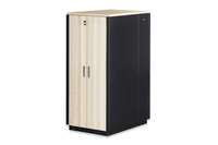 DIGITUS SOUNDproof DN-19 42U-SO-M - Schrank Netzwerkschrank - Schwarz, Ahorn, RAL 9005 - 42HE - 48.3