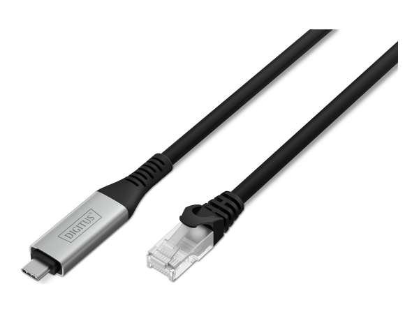 DIGITUS USB-C - RJ45 Ethernet Kabel, 1Gbit/s, 10m