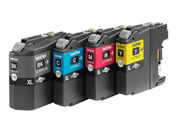 Brother LC127XLVALBPDR - Schwarz, Gelb, Cyan, Magenta