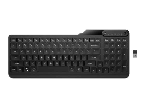 HP 475 - Tastatur - Dual-Mode, Multi-Device, kompakt, 2-Zonen-Layout, geringer Tastenhub, 12 program