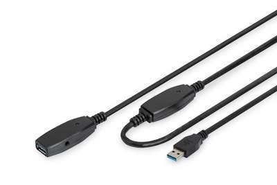 DIGITUS Aktives USB 3.0 Verlängerungskabel, 20m