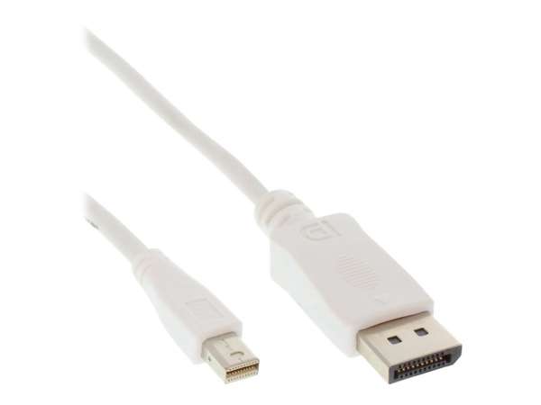 InLine Mini DisplayPort zu DisplayPort Kabel - weiß - 2m