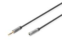 DIGITUS Audio Verlängerungskabel, 3,5 mm Klinke auf 3,5 mm Buchse