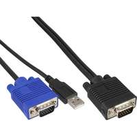 InLine KVM Kabelsatz - USB - für 19" KVM Switch - Länge 1,8m