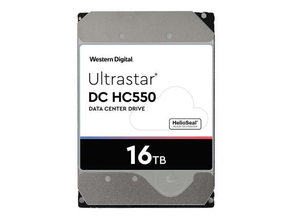 WD Ultrastar DC HC550 WUH721816AL5204 - Festplatte - 16 TB - intern - 3.5" (8.9 cm)