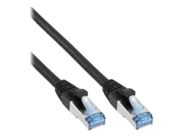 InLine Patchkabel - S/FTP (PiMf) - Cat.6A - halogenfrei - schwarz - 3m
