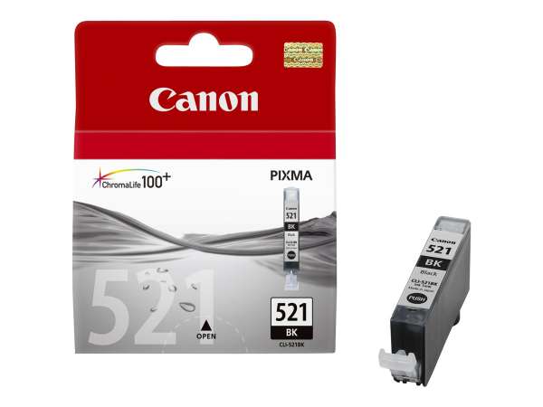 Canon CLI-521BK Tinte Schwarz - Schwarz - Tinte auf Pigmentbasis - 1 Stück(e)