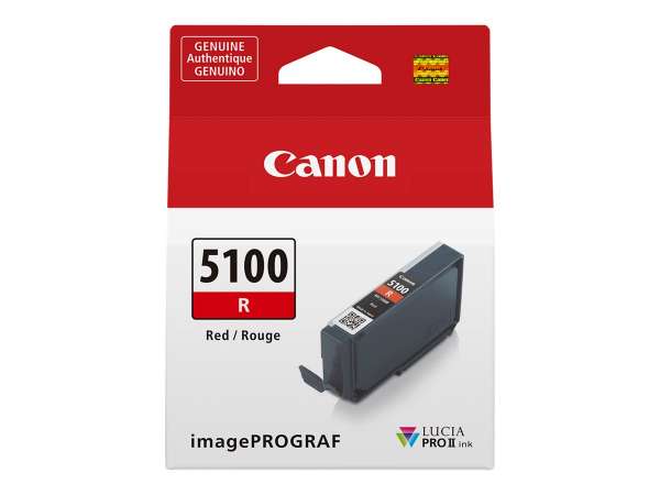 Canon PFI-5100 R - 14.4 ml - Rot - original - hängende Box