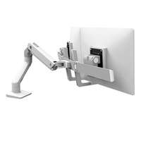 Ergotron HX Desk Dual Monitor Arm - Befestigungskit (Griff, Gelenkarm, Spannbefestigung für Tisch, T