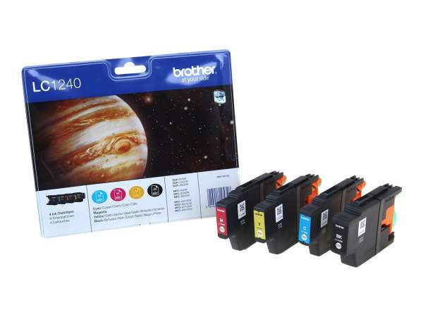Brother LC1240 Value Pack - 4er-Pack - Schwarz