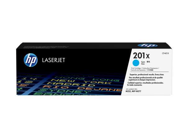 HP 201X - Hohe Ergiebigkeit - Cyan - original - LaserJet - Tonerpatrone (CF401X)