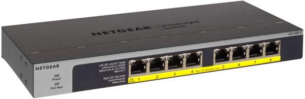 Netgear GS108LP - Switch - 8 x 10/100/1000 (PoE+)