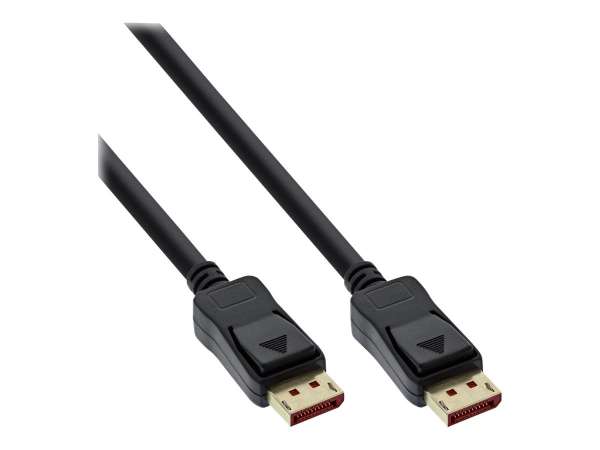 InLine DisplayPort 1.4 Kabel - 8K - schwarz - vergoldete Kontakte - 0,5m