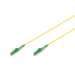 DIGITUS Glasfaser-Simplex-Patchkabel, Singlemode, LC/APC - LC/APC, 15 m